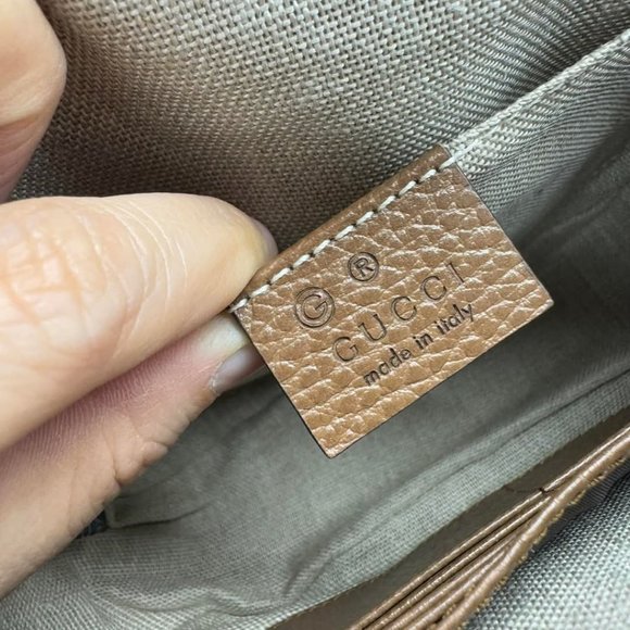 GUCCI Bree Brown Cloth Shoulder Bag 550-022625 - Picture 14 of 14